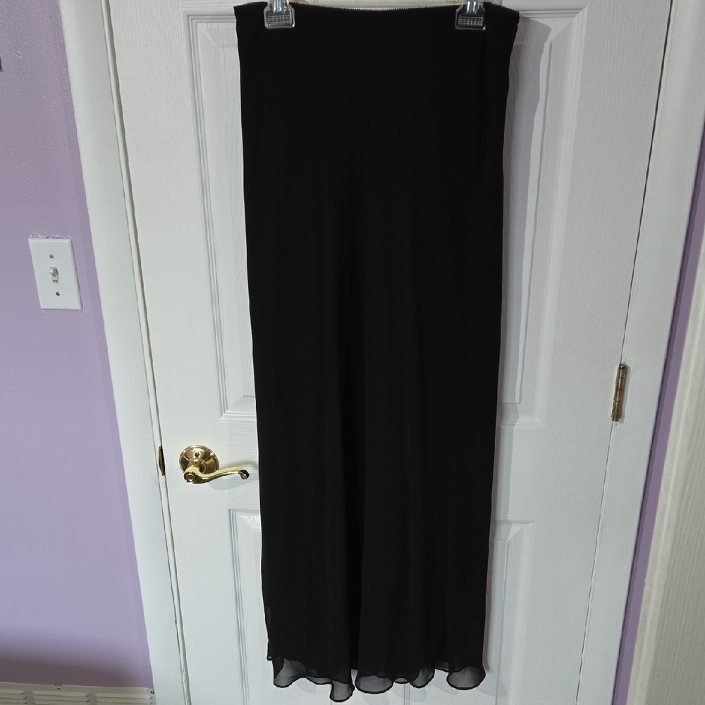 Alex Evenings Classic Black Maxi Skirt